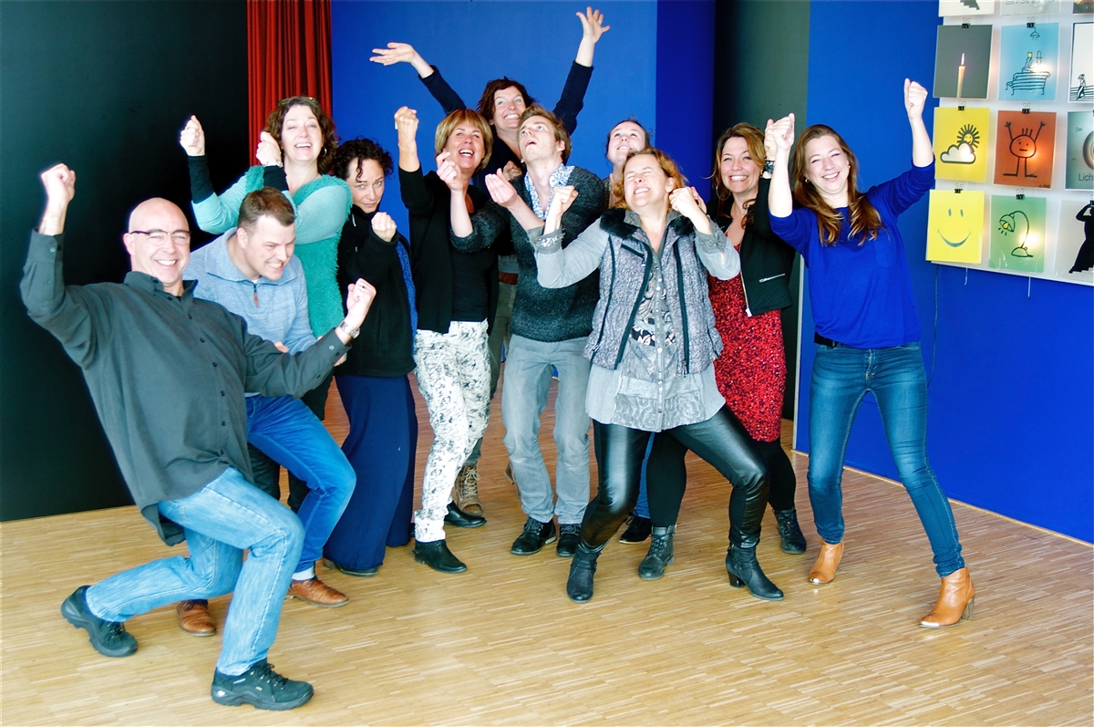 Enthousiaste acteurs in opleiding